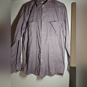 Haband,mens Medium flannel, pearl snap button down shirt, flannel